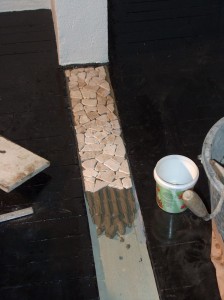 Legging av mosaikken..
